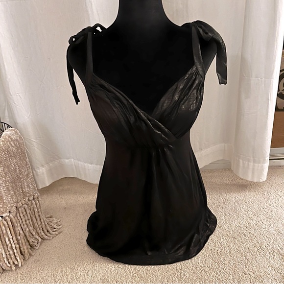 shiny viscose top - Picture 2 of 4